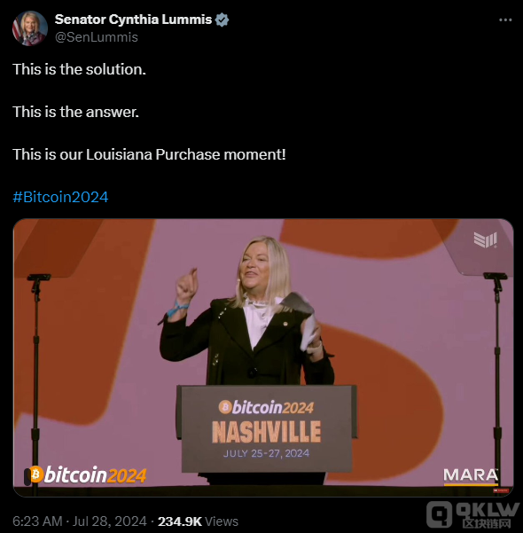 美國參議員提議建立比特幣儲備基金以應對國家債務圖片